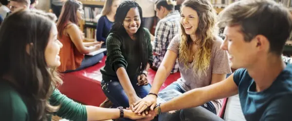 Student huddle